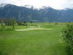 Pohled na golfové hřiště v Rakousku