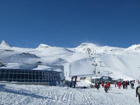 Část areálu ledovce Kitzsteinhorn