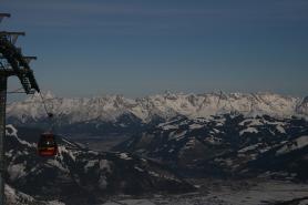 Zimní krajina v Zell am See