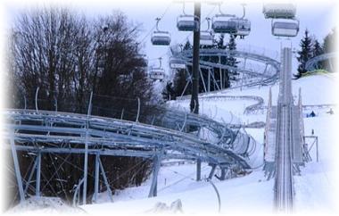 Alpská dráha Alpin Coaster Maisiflitzer v zimě