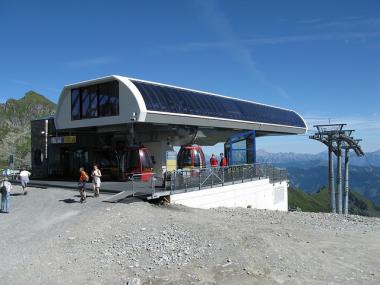 Kaprun - stanice lanovky Schaufelberg 