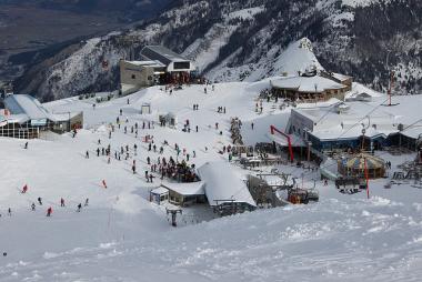 Skiareál na ledovci Kitzsteinhorn