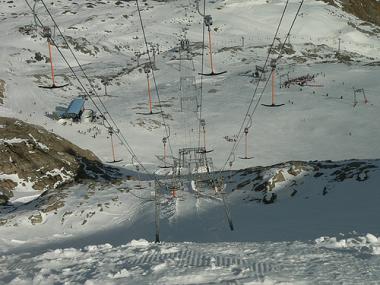 Zimní Kaprun v Rakousku
