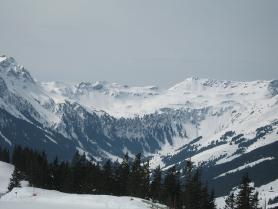 Rakousko a zimní krajina Kaprunu